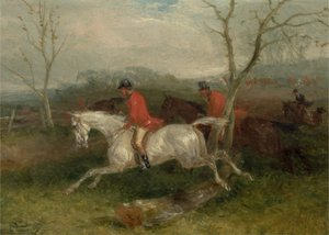Foxhunting: Coming to a Fence (Full Cry) by William Joseph Shayer