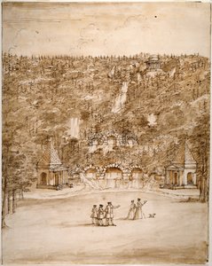 Chatsworth: Design for a Cascade, early 1740s by William Kent