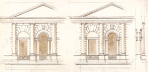 The Treasury, Whitehall, London: Alternate Elevations of the Facade