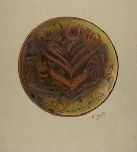 Pa. German Plate, c. 1937