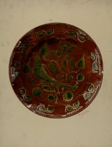 Pa. German Plate, c. 1938