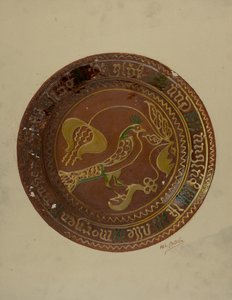 Pa. German Plate, c. 1938