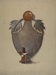 Pa. German Tin Sconce by William L Antrim