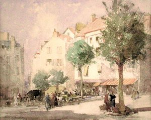 A Continental Town Square by William Lee Hankey