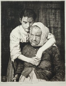 Etaples Fisher Folk by William Lee Hankey