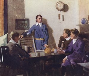 Illustration for The Compleat Angler by Izaak Walton by William Lee Hankey
