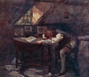 Illustration for The Deserted Village by Oliver Goldsmith by William Lee Hankey