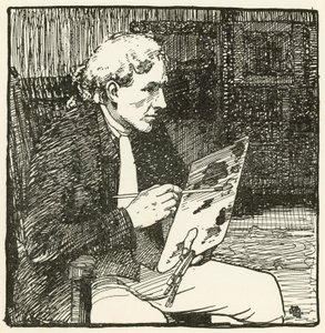 Illustration for The Deserted Village by Oliver Goldsmith by William Lee Hankey