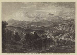 Morning, View in the Highlands of Braemar, in the Winter Exhibition of the Institute of Painters in Water Colours by William Leighton Leitch