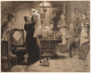 Sketch to Illustration The Stationary Baby by William Leroy Jacobs