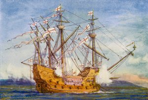 The "Grace De Dieu" by William Lionel (after) Wyllie