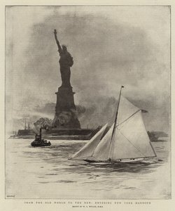 From the Old World to the New, entering New York Harbour
