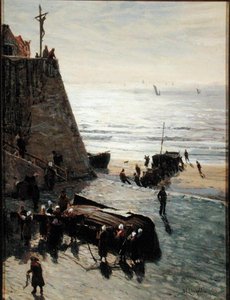 Hauling up the Fishing Boat by William Lionel Wyllie