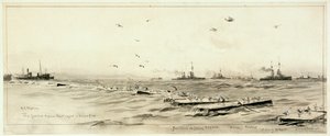The German High Seas Fleet Caged in Scapa by William Lionel Wyllie