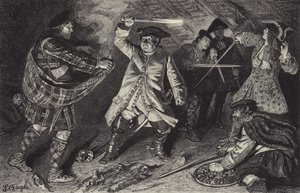 Fight in the Inn at the Clachan of Aberfoil by William Lockhart Bogle