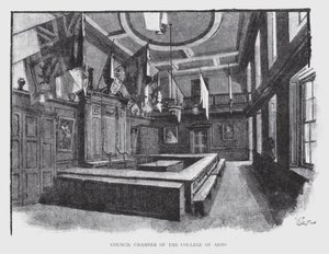 Council Chamber of the College of Arms by William Luker