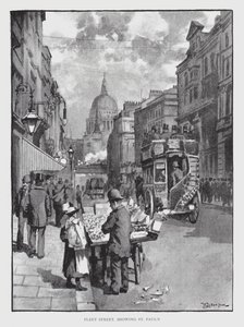 Fleet Street, Showing St Paul