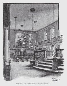 Portuguese Synagogue, Bevis Marks by William Luker