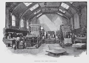 Printing the Times Newspaper by William Luker