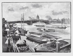 Southwark Bridge by William Luker