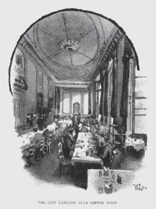 The City Carlton Club Coffee Room by William Luker