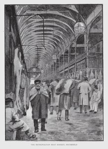 The Metropolitan Meat Market, Smithfield by William Luker