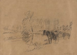 Cattle in a Landscape by William Mark Fisher