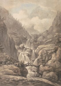 A Chaisse Passing Through the Alps by William Marlow
