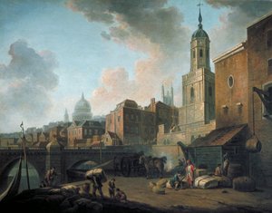 Fresh Wharf, near London Bridge, c1762 by William Marlow