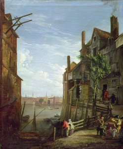 View of the Thames at Southwark Looking Towards the City by William Marlow