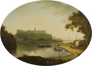 View of Villeneuve-les-Avignon by William Marlow