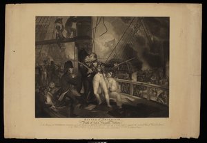 Battle of Trafalgar, and Death of Lord Viscount Nelson by William Marshall (after) Craig