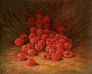 Red Raspberries on a Forest Floor 1866