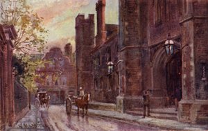 Entrance Gateway, Queens College by William Matthison