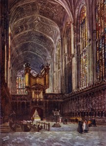 Kings College Chapel Interior from the Choir by William Matthison