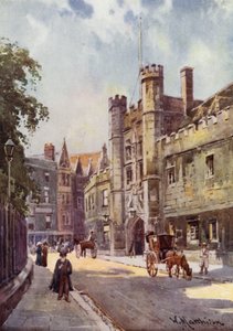 The Gateway of Christs College from St Andrews Street by William Matthison