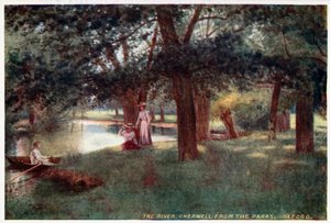 The River Cherwell, from the Parks, Oxford by William Matthison