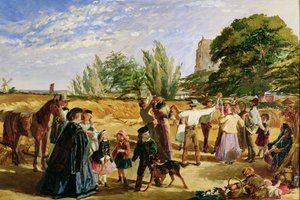 A Harvest Scene in Norfolk: Sketch for 