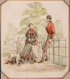 A Young Nursemaid neglecting her Charge by William McConnell