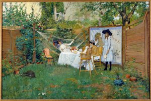 Breakfast Outdoors Around 1888 by William Merritt Chase