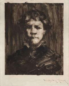 Head of a Boy by William Merritt Chase