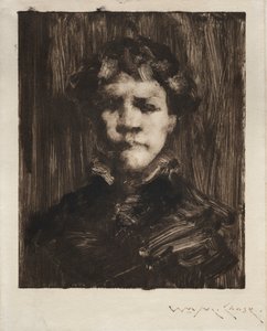 Head of a Boy by William Merritt Chase