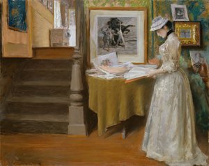 In the Studio by William Merritt Chase