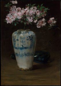 Pink Azalea—Chinese Vase by William Merritt Chase