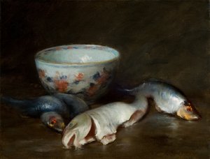 Still Life with Fish by William Merritt Chase