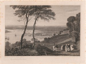 Plymouth Dock, from Mount Edgecumbe by William Miller