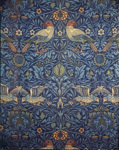 Birds. Decorative fabric, 1878 by William Morris
