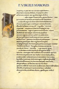 Helen hiding in the Temple of Vesta, page 50 from Virgil