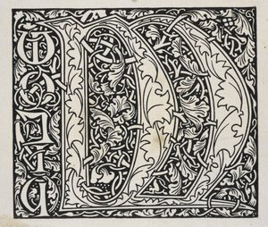 Initial, Black and White