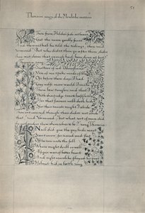 Page from The Story of the Dwellers of Eyr by William Morris